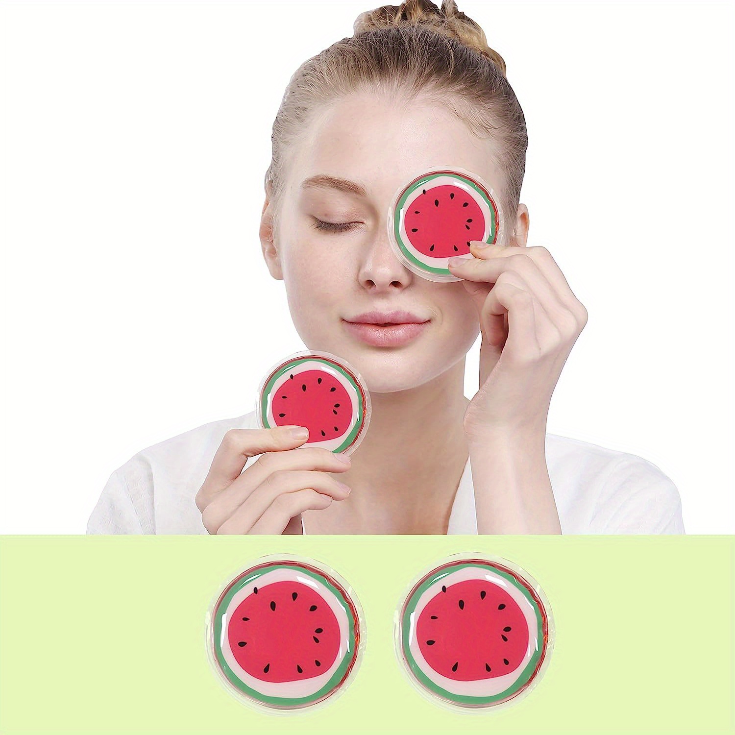 Reusable Gel Ice Pack Set, Cooling Eye Pads & Under Eye Patches